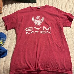 Gildan Red Gym Nation Men's Shirt